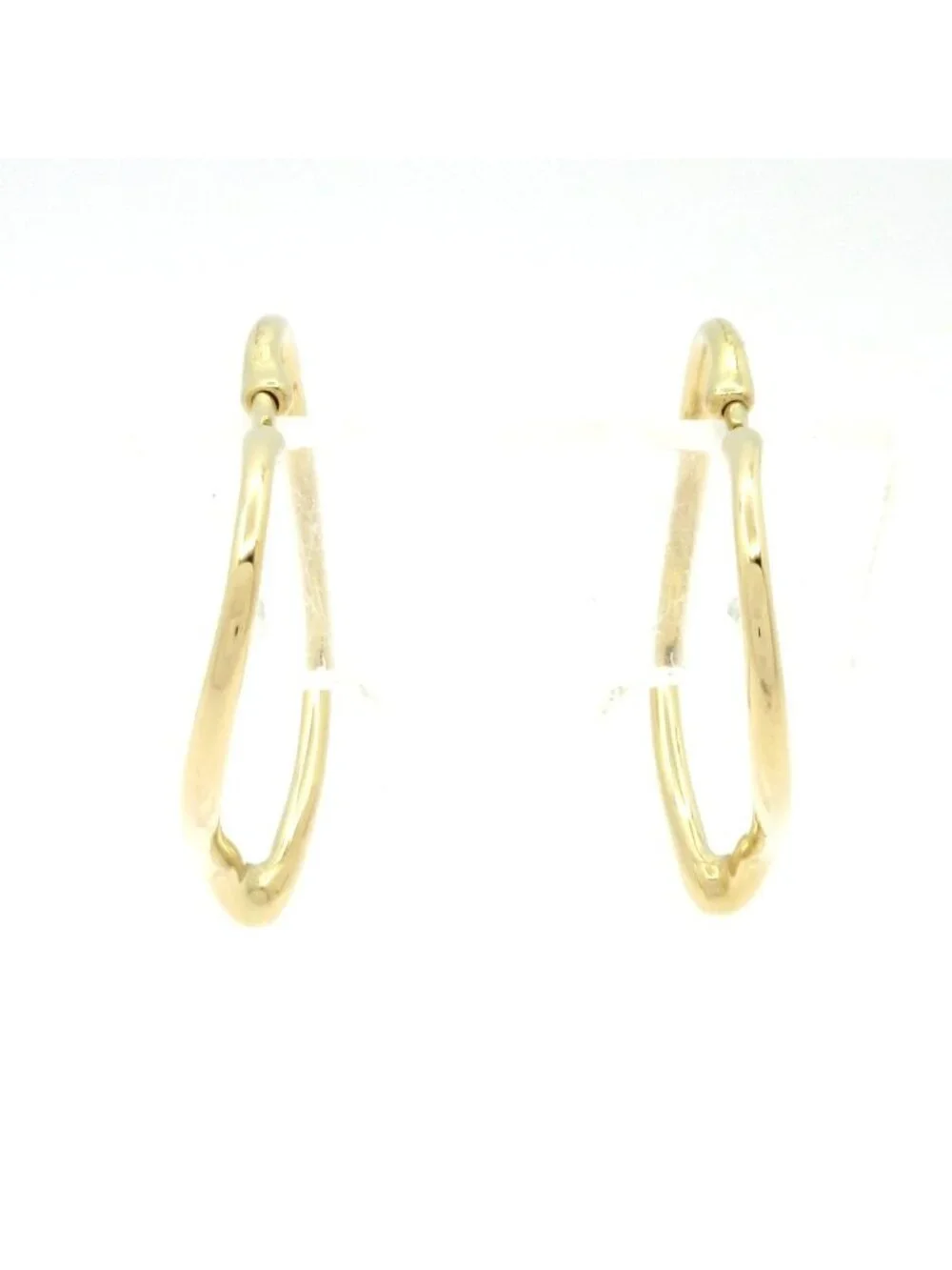 Tiffany & Co Earrings Open Heart Hoop Small 18k Yellow Gold